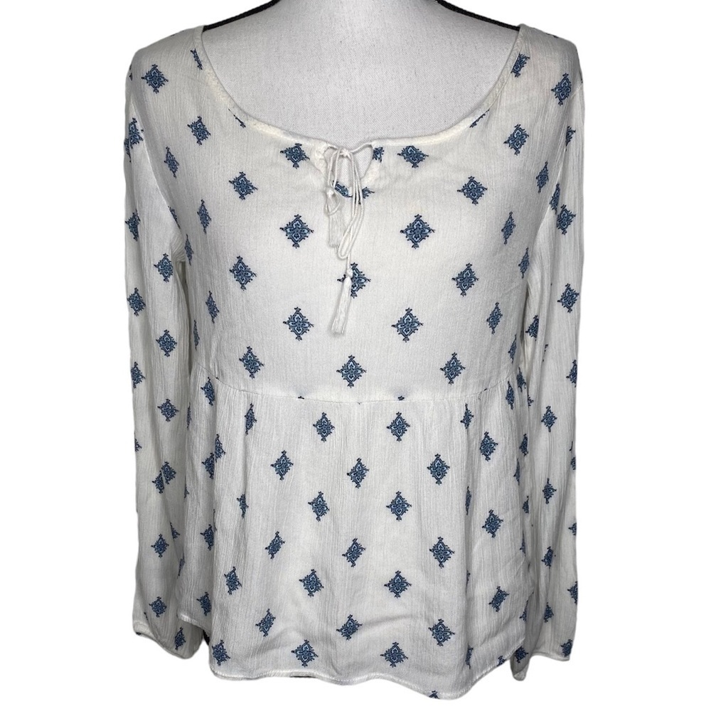 Aeropostale Peasant Long Sleeve Blouse Size XS